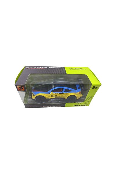 JPT Bmw M3 Competition blue yellow metal replica model 1:38 scale