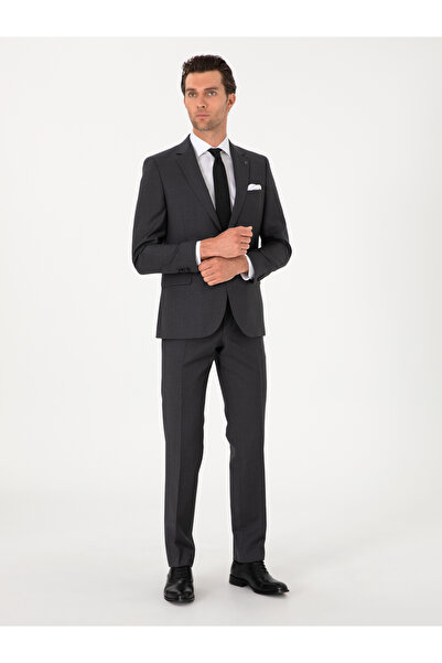 Cacharel Füme Slim Fit %100 Yün Klasik Takım Elbise 50304078-VR058