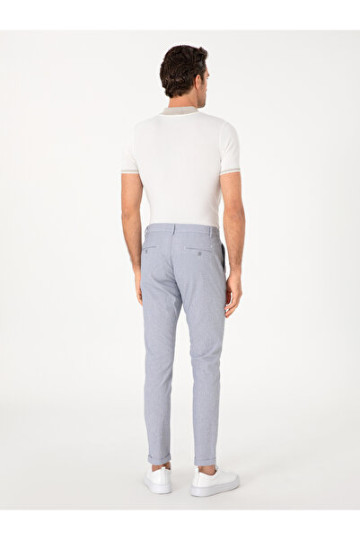 Cacharel Açık Mavi Slim Fit Gofreli Beli Bağcıklı Spor Pantolon 50305618-VR003
