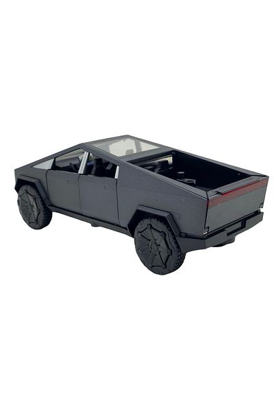JPT Tesla Cybertruck dark gray metal model 1:32 with sounds, lights and spring