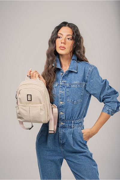 ÇÇS Ççs Women's Backpack Ccs17994 Beige
