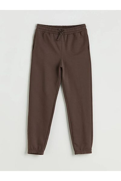 LC Waikiki Lcw Kids Brown Boy's Jogger Sweatpants with Elastic Waist