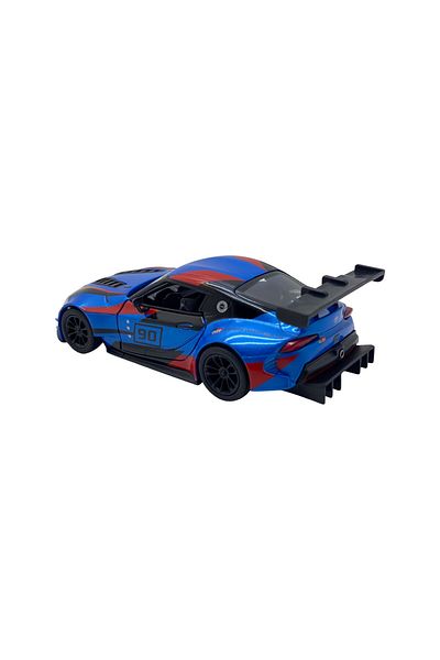 JPT 2019 Toyota GR Supra concept with Striping 1/36 blue metal model