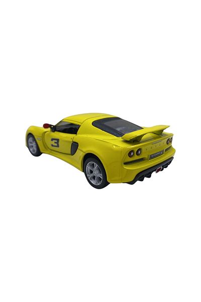 JPT Lotus Exige S yellow metal model 1:36 scale