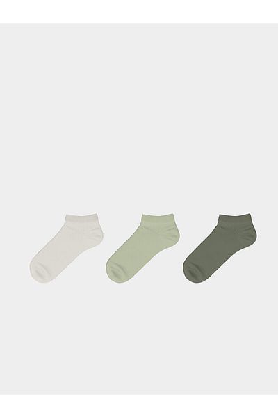 LC Waikiki Women's Plain Booties Socks 3-Pack