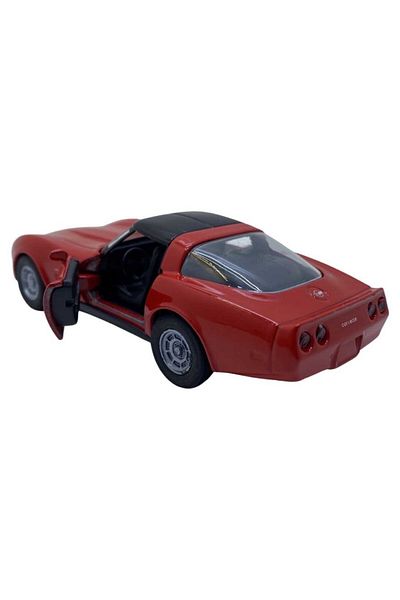 JPT Model 1982 Chevrolet corvette coupe, red with black roof 1/34