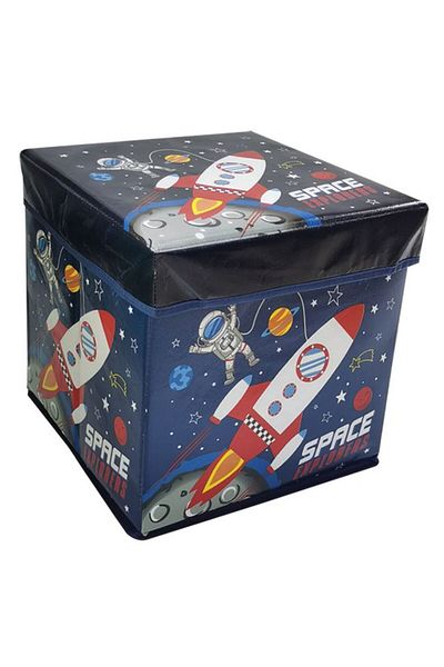 OEM Cutie cu capac depozitat Jucarii, Haine, Carti, material textil, Dimensiune 30x30x30 cm