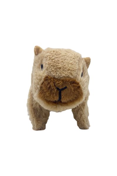 JPT Light brown battery-operated plush capybara that hops and makes sounds