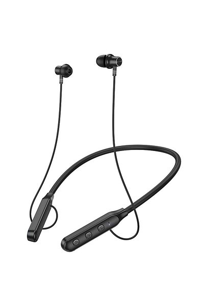 REDz Accessories Căști sport wireless, cu bandă de gât, Hoco ES74, Bluetooth, intraauriculare, negre