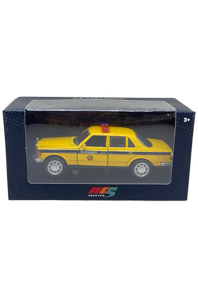 JPT Mercedes w123 police car yellow 1:43