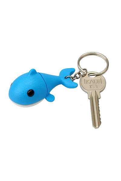 edoy Blue Dolphin Keychain – Cute Design, Durable Material, Ideal for Bags and Keys