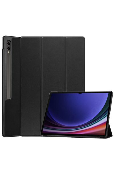 REDz Accessories Protective Case With Pen Slot For Samsung Galaxy Tab S9 Plus/s9fe Plus/s10 Plus, Leather Look, Black