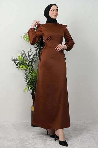 GİYZAMİLA Sahra Hijab Φόρεμα Καφέ