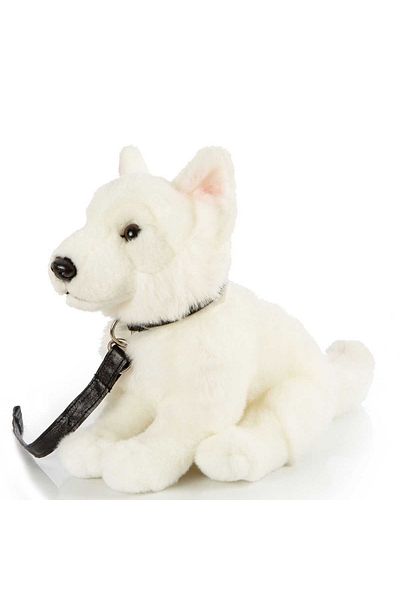 JPT Plush Dog Toy White Wolf Swiss Shepherd 25cm