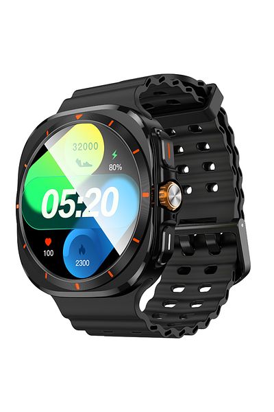 REDz Accessories Smart Watch Y29 Hoco, Call Version Bluetooth, Screen 1.5", Battery 220mah, Silicone Strap, Black