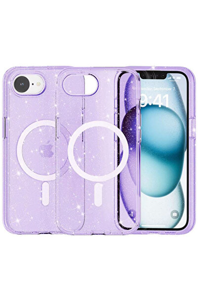 REDz Accessories Θήκη Shine Armor Magsafe για iPhone 16e, Ενσωματωμένο Glitte...