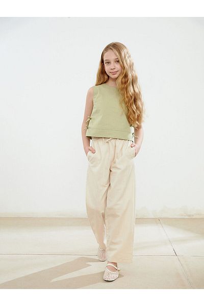 LC Waikiki Girls' Trousers with Elastic Waist