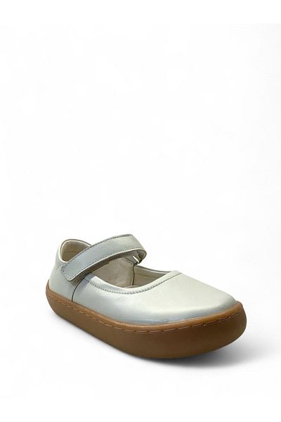 Tuğba Ortopedi 216 Orthopedic 100% Genuine Leather Girls Preschool Beige Comfortable Ballerinas