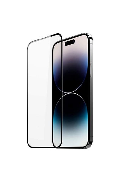 REDz Accessories Folie de protecție completă, HOCO A12 Plus, compatibilă cu iPhone 15 Pro Max, sticlă securizată, margini negre