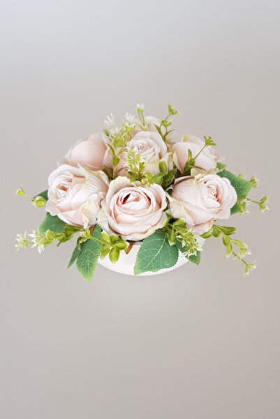 adresiburasi وعاء خرساني نموذج وعاء الزهور ترتيب الورود الجدول زهرة مسحوق الوردي