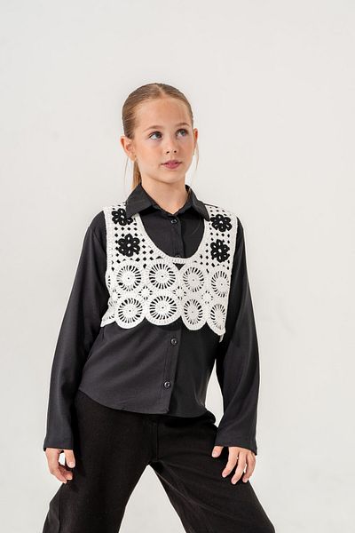 GİYİCEM Tricotaj pentru fete Cămașă cu pulover 3142