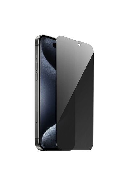 REDz Accessories Protector de ecran HOCO G18 Plus cu protecție a confidențialității, pentru iPhone 16 Pro, sticlă securizată, negru