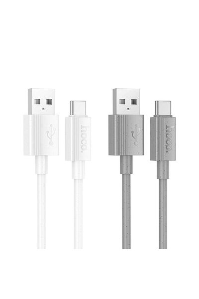 REDz Accessories Usb A To Type-c Charging Cable, Fast Charge, 3a, Hoco X107, 1m, White