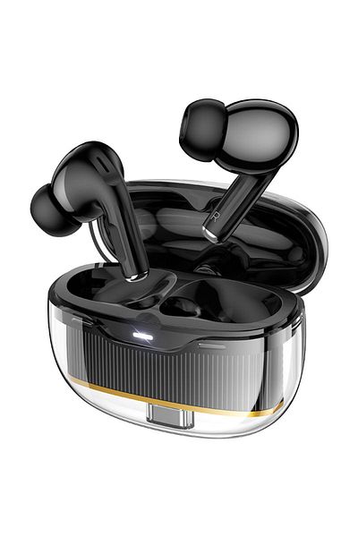 REDz Accessories Căști Bluetooth Hoco Ew54, microfon, 300 mAh, TWS, timp de utilizare 4 ore, negru