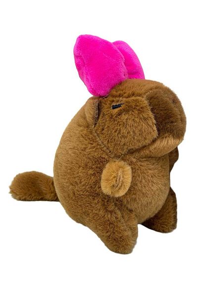 JPT Capybara Keychain with Plush Bow and Spool