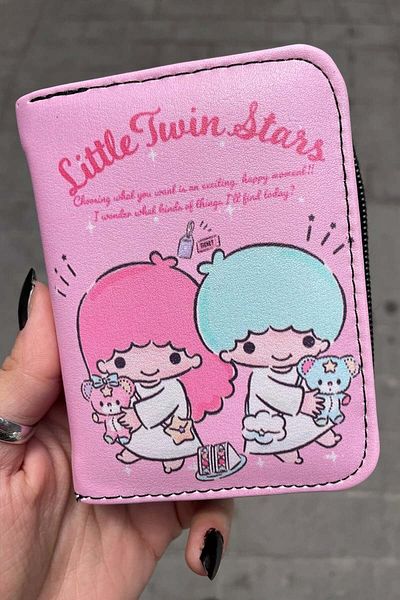 Karakedi Little Twin Stars Boys and Girls Unisex Short Wallet