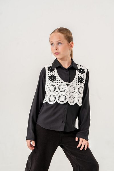GİYİCEM Tricotaj pentru fete Cămașă cu pulover 3142