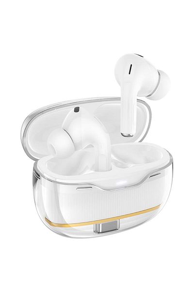 REDz Accessories Căști Bluetooth Hoco Ew54, microfon, 300 mAh, TWS, timp de utilizare 4 ore, alb