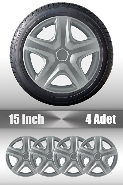 FRWY Ford Transit Uyumlu 16" İnç 4 Adet 1 Takım Gri Jant Kapağı