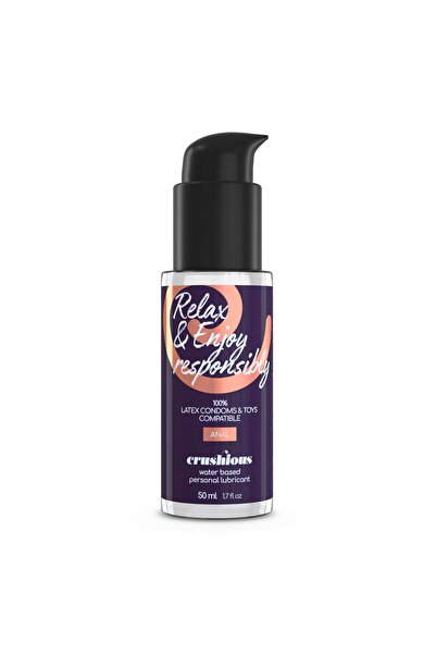 Crushious Lubrifiant pe baza de apa, fara aroma, pentru anal, Crushious, 50 ml