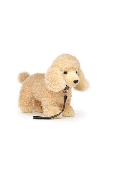 JPT Plush dog Poodle toy with leash 24cm