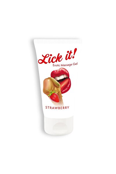 Orion Lubrifiant Comestibil, Aroma Delicioasa de Capsuni, Lick It! Erotic Mas...