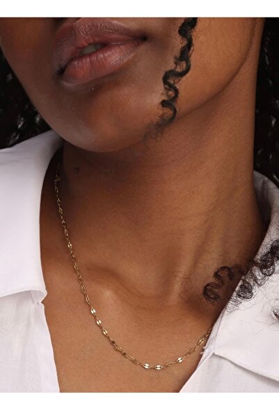Hoop jewelery Çelik Lip chain kolye