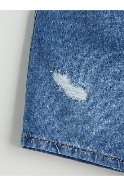 LC Waikiki Lcw Kids Indigo Elastic Waist Basic Boy Jean Shorts