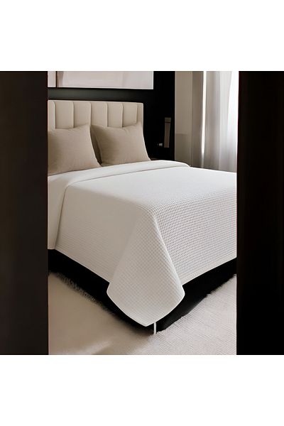 pınars Colorful Wafer Pattern Double Pique Bedspread Hotel Pique 200X230 cm