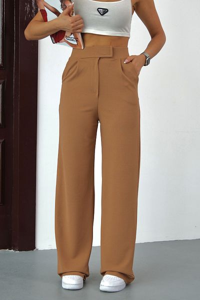 alanora Women's Lycra Velcro Closure Wide Leg Palazzo Pants