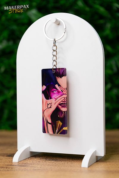 Makerpax Valorant Reyna Acrylic Keychain - Gamer Souvenir - Durable and Stylish Design