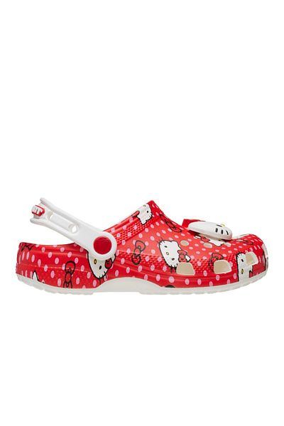 Crocs Hello Kitty Red Classic Clog t Girl's Slippers Cr3082