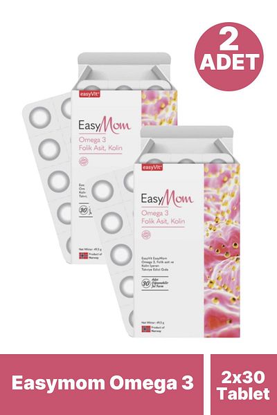 Seddar Collection Easymom Omega 3 30 Tablets 2 Pieces