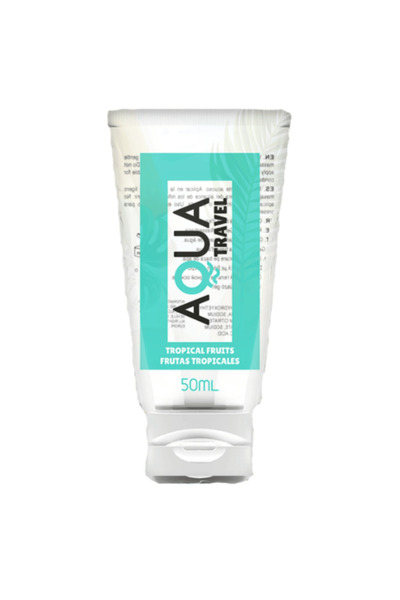 AQUA TRAVEL Lubrifiant pe Baza de Apa, Aroma de Fructe Tropicale, Experienta ...