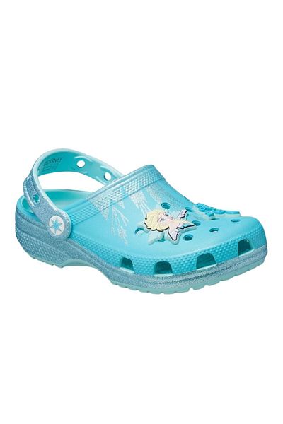 Crocs شبشب فروزن إلسا كلاسيك كلوج K للفتيات الصغيرات Cr2997