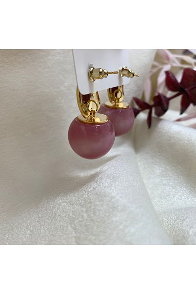 Piaro Collection Colorful Ball Steel Earrings