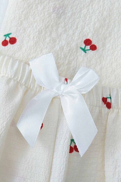Merry See Özel Örme Kumaş Baskılı Kısa Kollu Şortlu Pijama Takımı