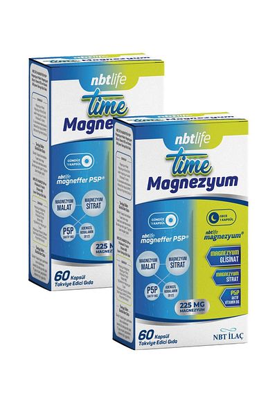 Seddar Collection Nbt Life Time Magnesium 60 Capsules 2 Pieces