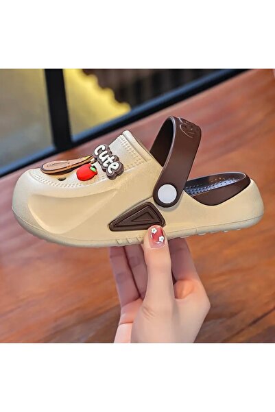 Accessories Vanilla Avenue Beige Color Summer Slippers for Boys and Girls 26-27