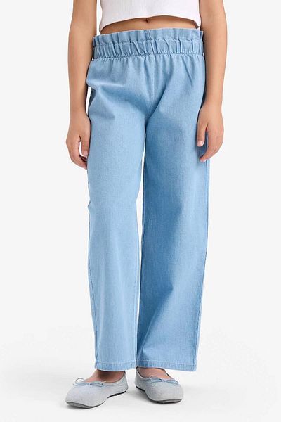 DeFacto Wide Leg Light Blue Girl's Jean Trousers E6689A8/Nm39